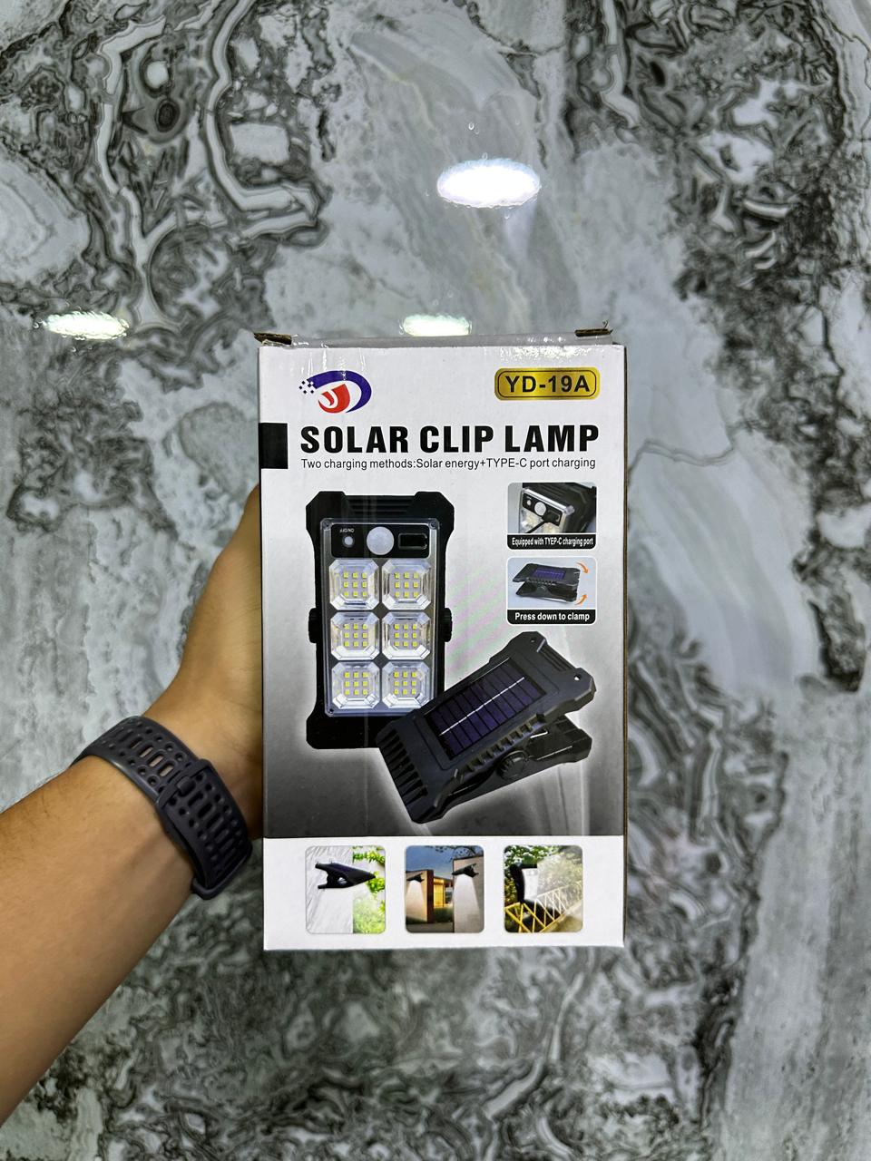 Lampara solar de Clip